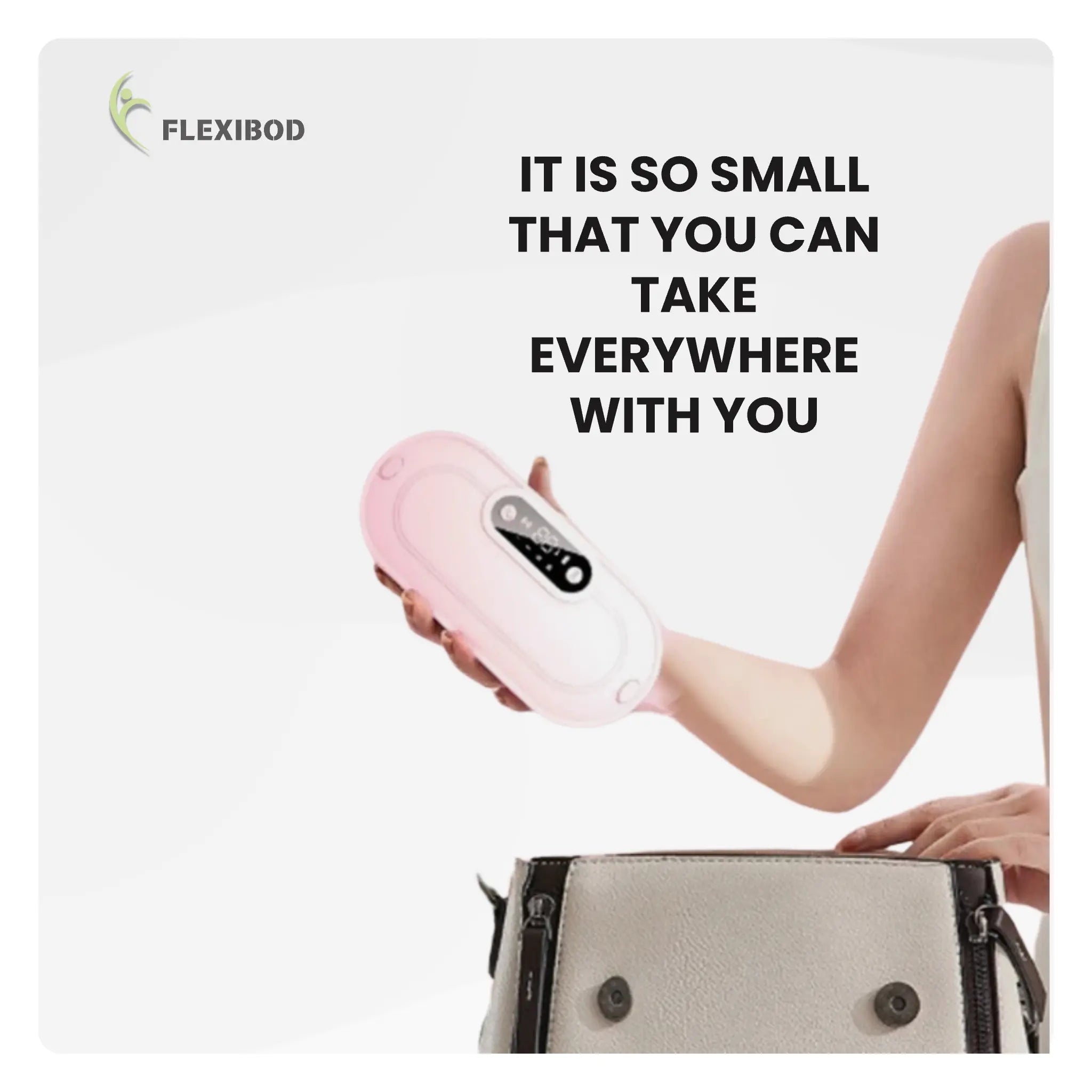 Compact menstrual heating belt – small enough to carry in your bag for travel and daily use