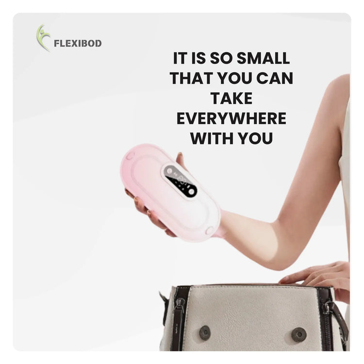 Compact menstrual heating belt – small enough to carry in your bag for travel and daily use